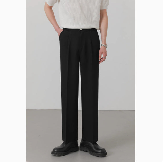 Darren – Losse Rechte Broek Koreaanse Stijl