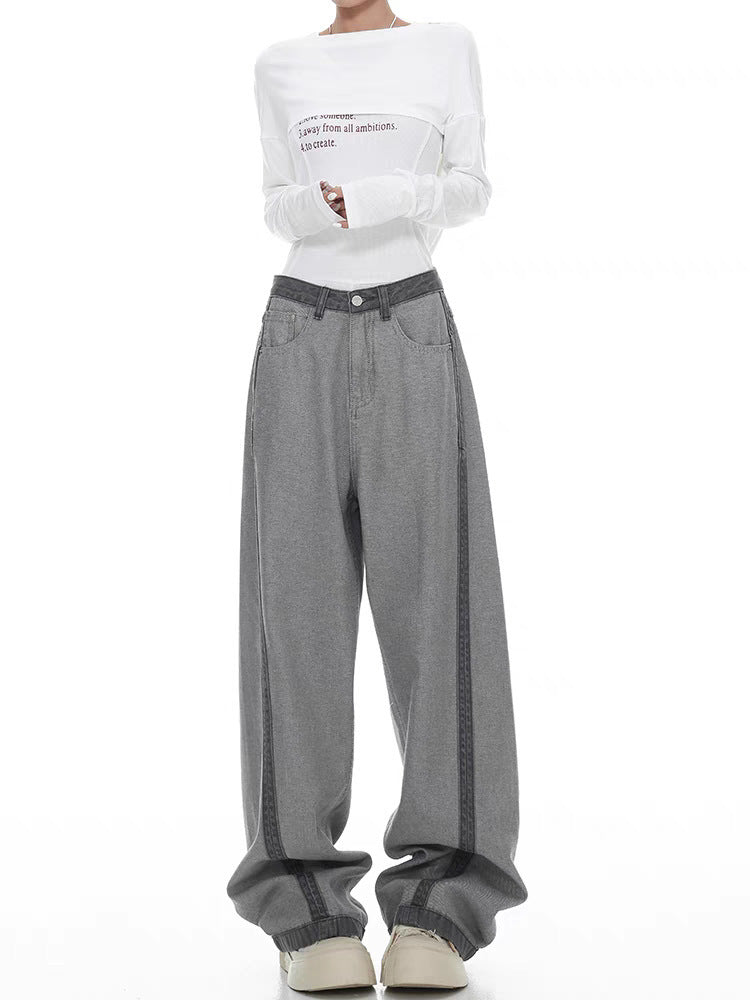 Angela – Wijde Jeans met Hoge Taille