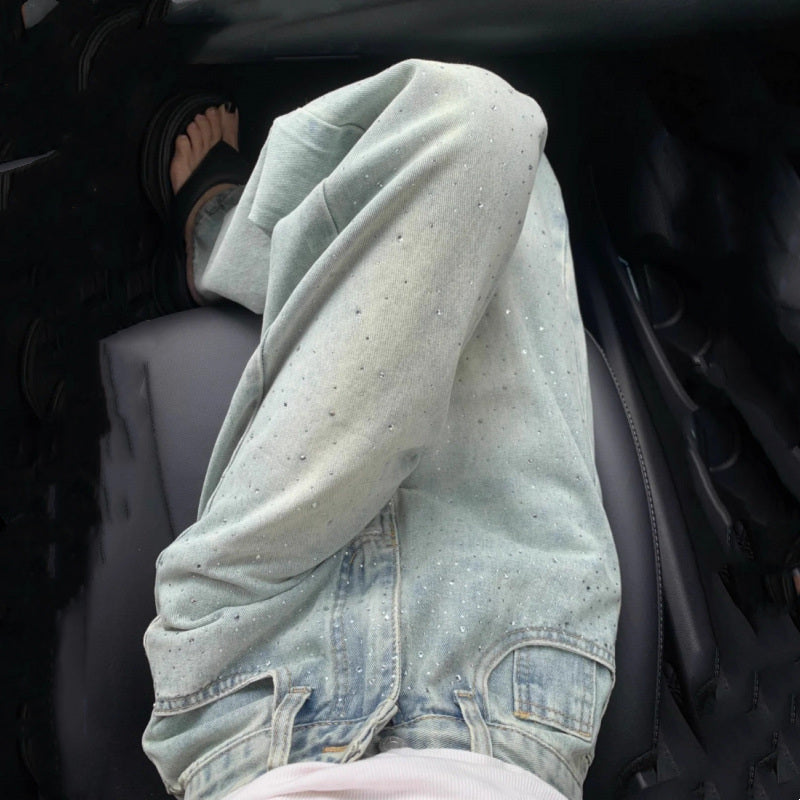 Phoebe – Slim-fit Jeans met Diamanten