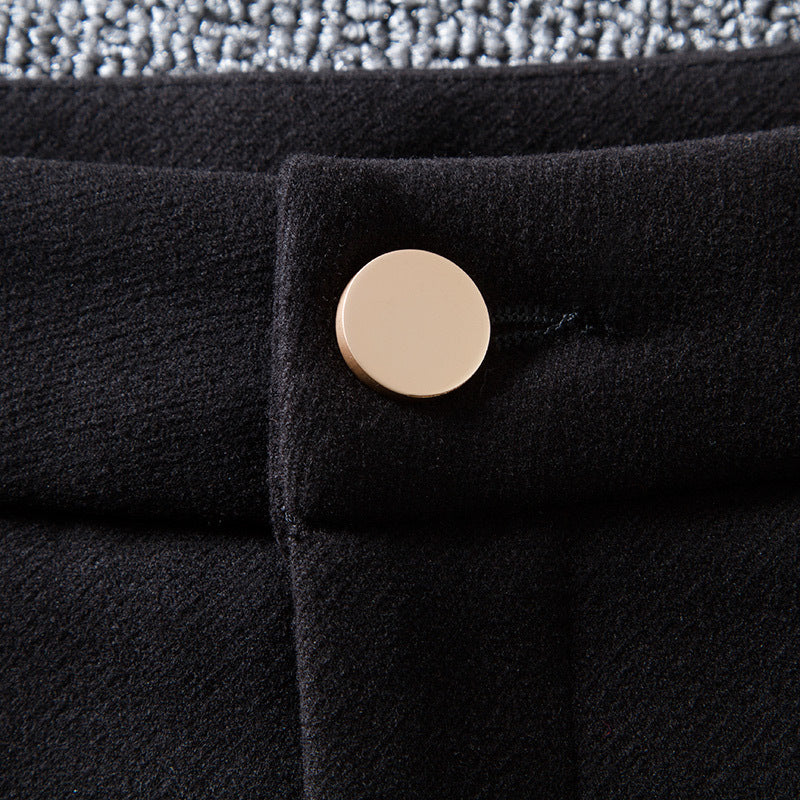 Elizabeth – Hoge Taille Wol Mix Korte Broek