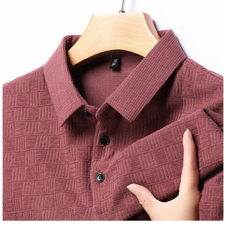 Jacob – Korte Mouwen Polo met Mahjong Ruit