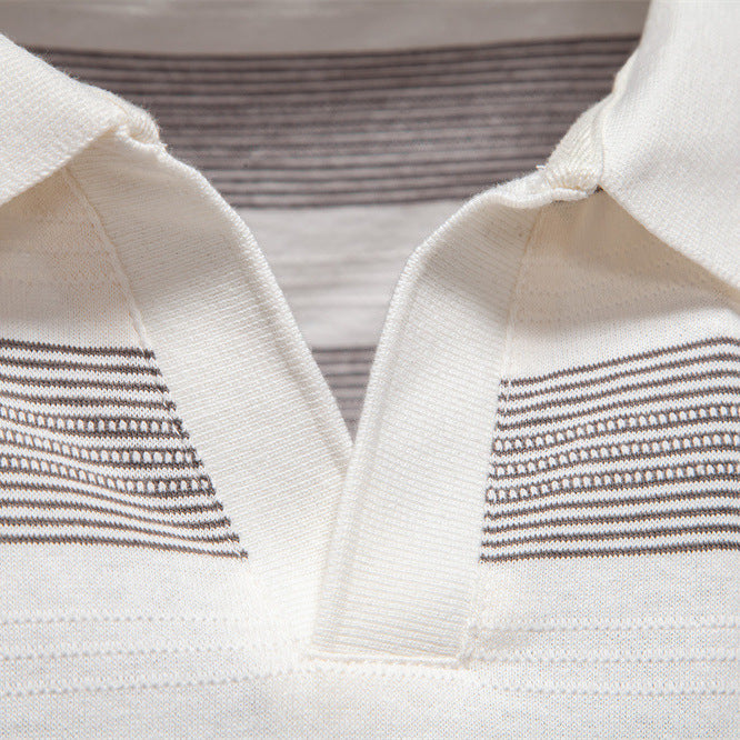 Timothy – Gestreepte Polo met Kraag voor Mannen