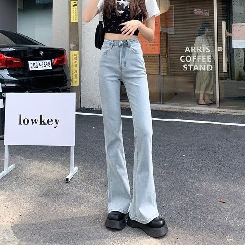 Melanie – Retro Bootcut Jeans met Hoge Taille