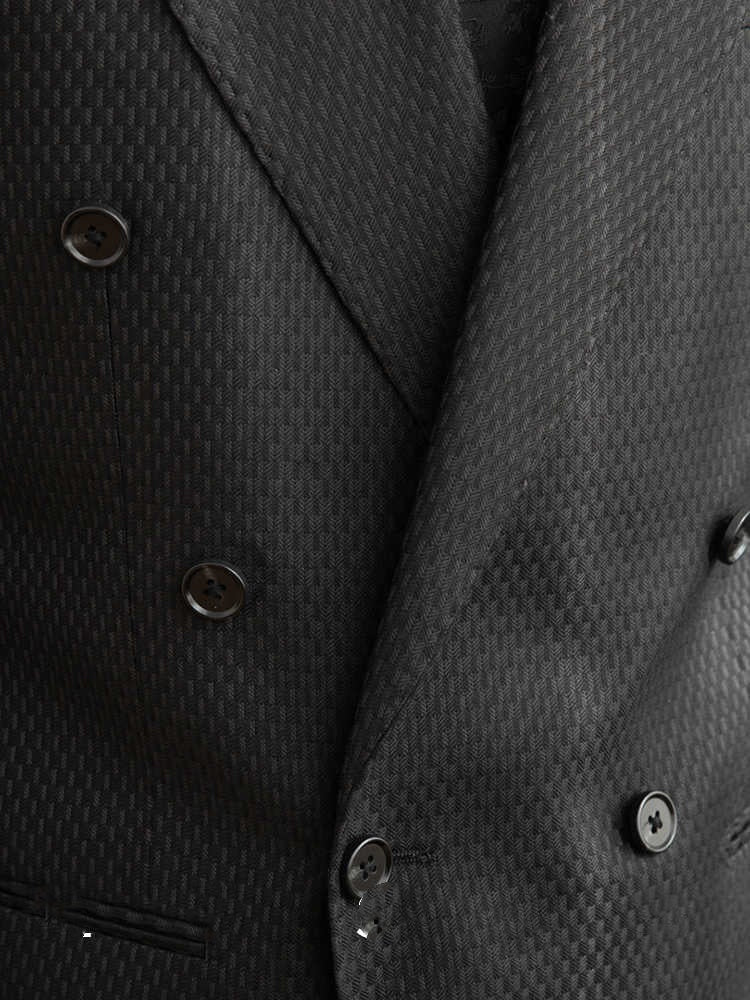 Eric – Zwart Geruit Pak voor Vrije Tijd