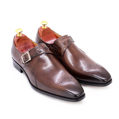 Dean – Bruine Vegan Lederen Herenschoenen in Britse Stijl