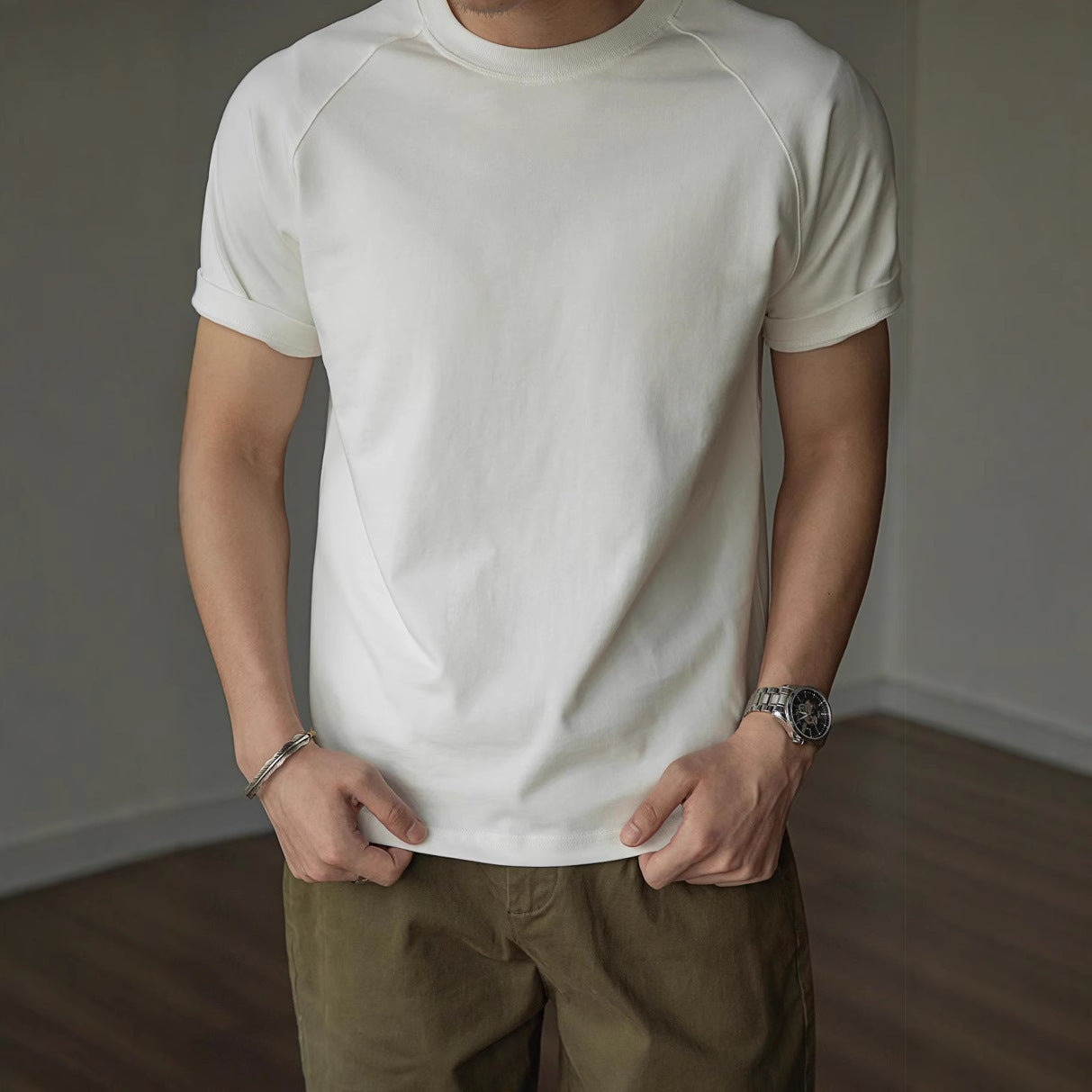 Eric – Zware Ronde Hals T-shirt van 300g