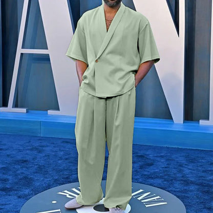 Nathan – Casual Polo Kraag Pak voor Heren