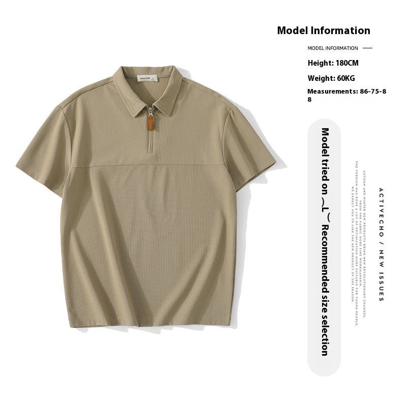 Danny – Mesh Wafel Poloshirt met Kraag