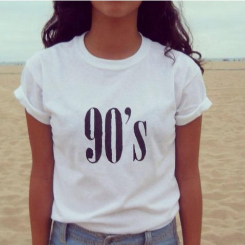 Nick – 90's T-shirts met korte mouw, alfanumerieke straatstijl