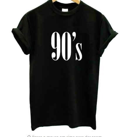 Nick – 90's T-shirts met korte mouw, alfanumerieke straatstijl
