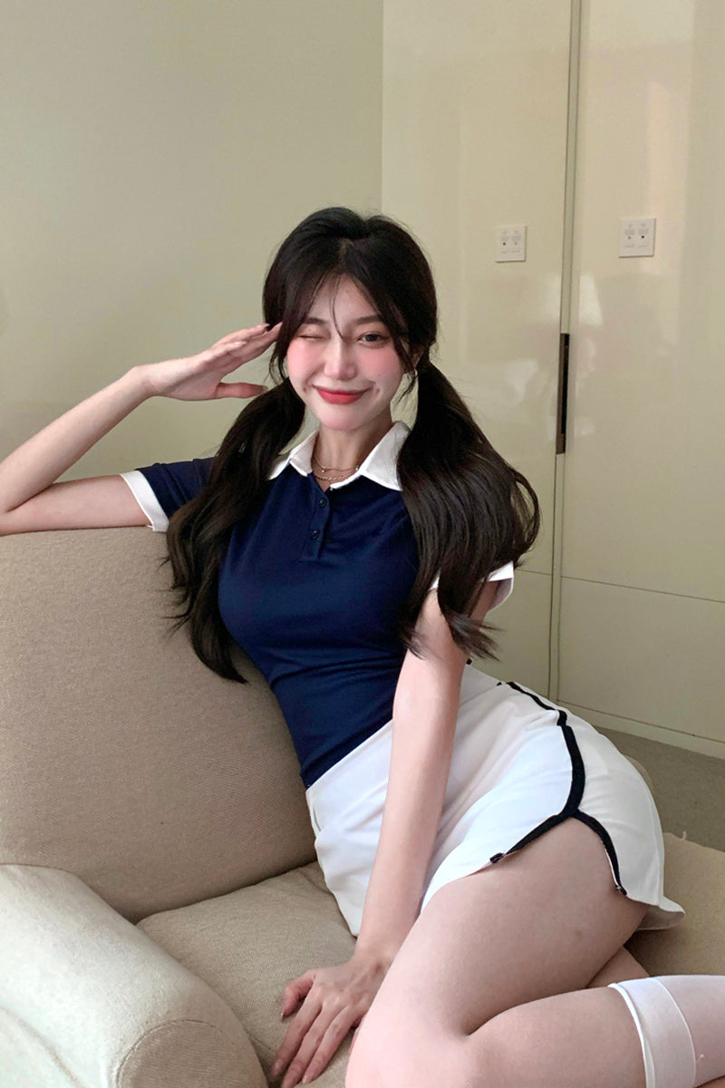 Natasha – Polo Kraag T-shirt Zomer Nieuw