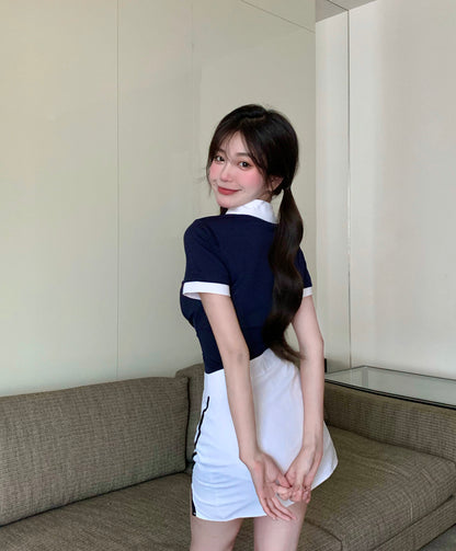 Natasha – Polo Kraag T-shirt Zomer Nieuw