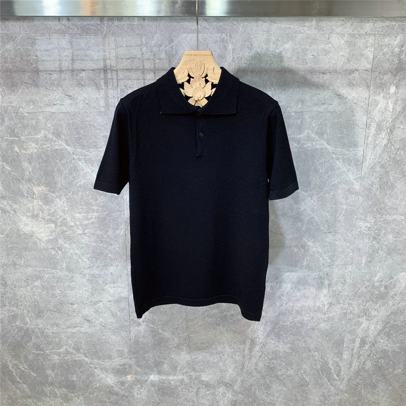 Joe – Gebreid Korte Mouw Polo voor Mannen