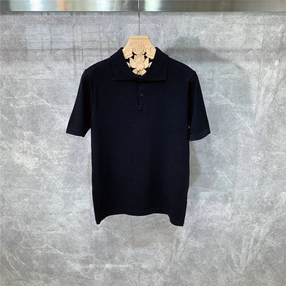 Joe – Gebreid Korte Mouw Polo voor Mannen