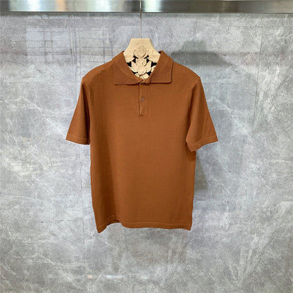 Joe – Gebreid Korte Mouw Polo voor Mannen