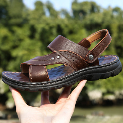 Donald – Verstelbare Herensandalen met Achterband