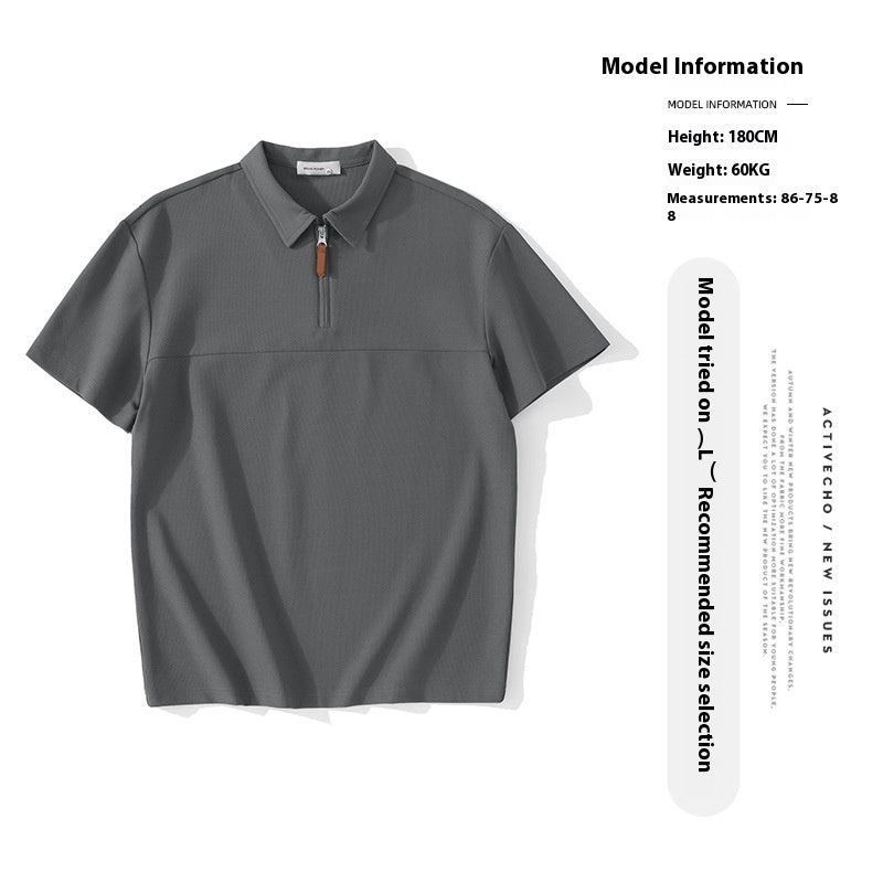 Danny – Mesh Wafel Poloshirt met Kraag