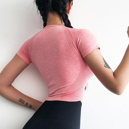 Lydia – Naadloze Jacquard Crop Top