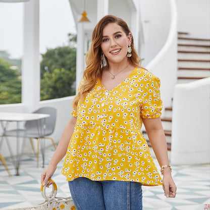 Plus size women's cotton top