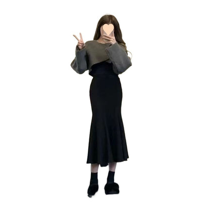 Women's Fashion Personalized Milk Fishtail Skirt