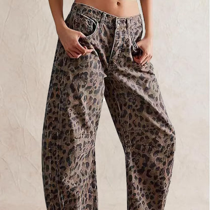 Rebecca – Casual Losse Mid Waist Cylindrische Jeans