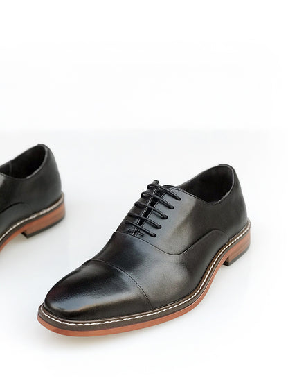Jeff – Vintage Bruine Oxford Schoenen van Premium Vegan Leer