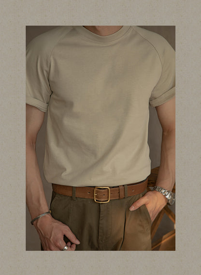 Eric – Zware Ronde Hals T-shirt van 300g