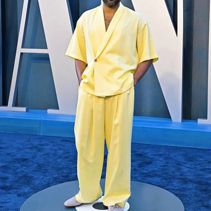 Nathan – Casual Polo Kraag Pak voor Heren