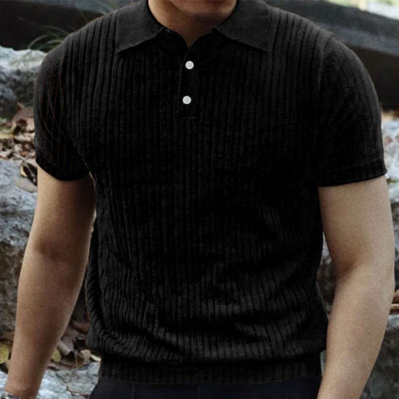 Kevin – Verticaal Gestreept Korte Mouwen Overhemd