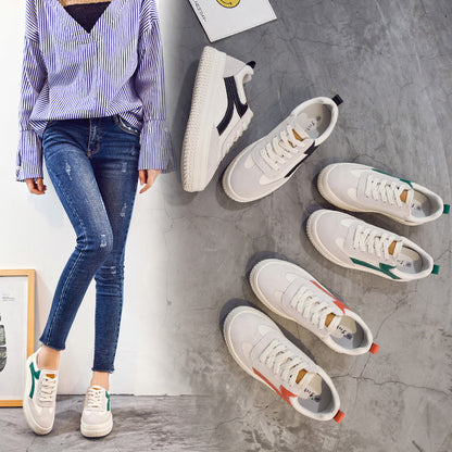 Helen – Kleurrijke Vegan Leren Sneakers met Dikke Zool