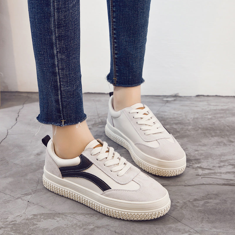 Helen – Kleurrijke Vegan Leren Sneakers met Dikke Zool