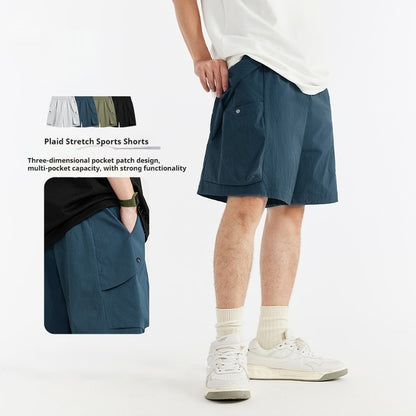 Micheal – Stretch Sportbroek met Ruitpatroon