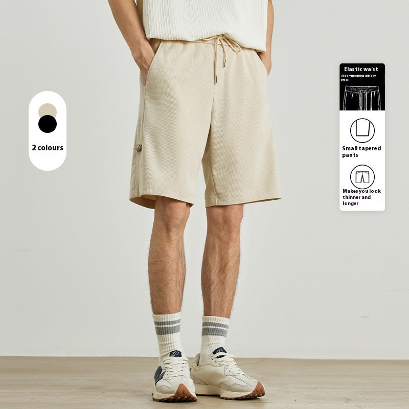 Gilbert – Sportieve Wafel Casual Korte Broek met Trekkoord