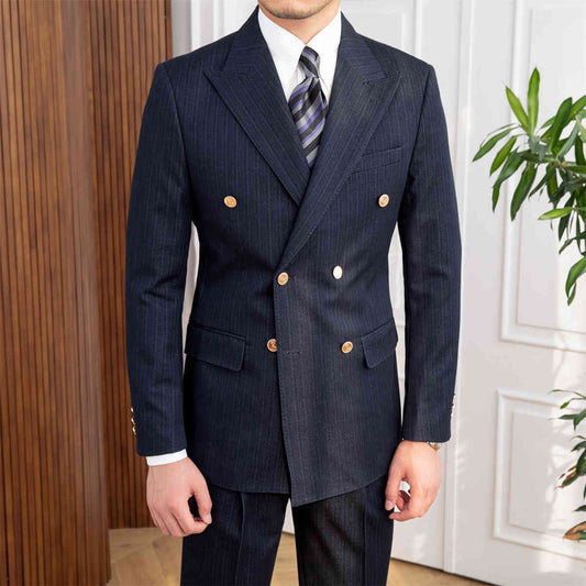 Stanley – Dubbel Geplooid Slim Fit Pak