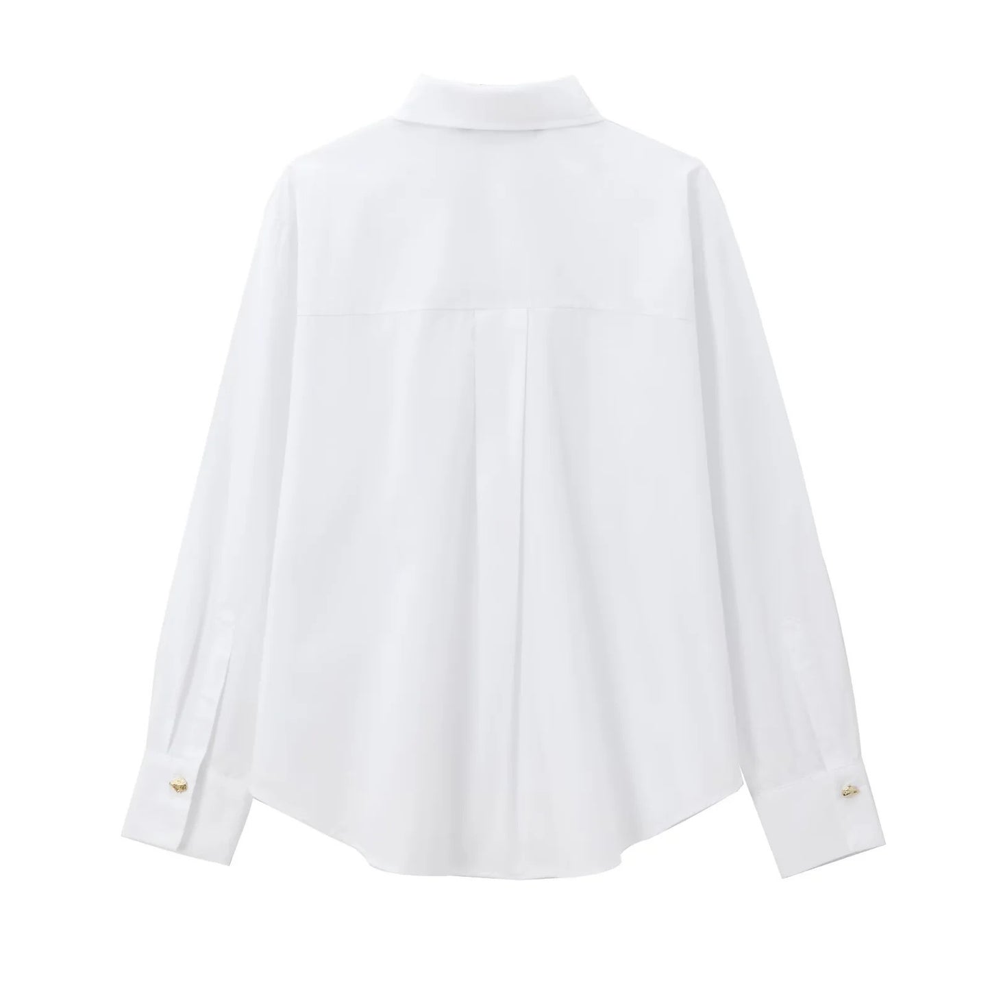 Deborah – Mode Polokraag Goudkleurige Knopen
