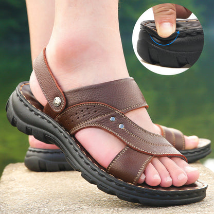 Donald – Verstelbare Herensandalen met Achterband