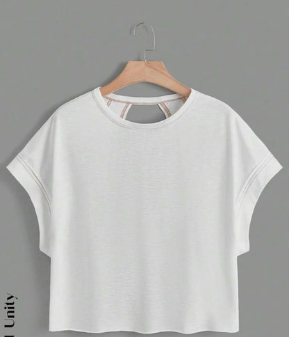 Katy – Gebreide Top met Batwing Mouwen en Uitsnijding