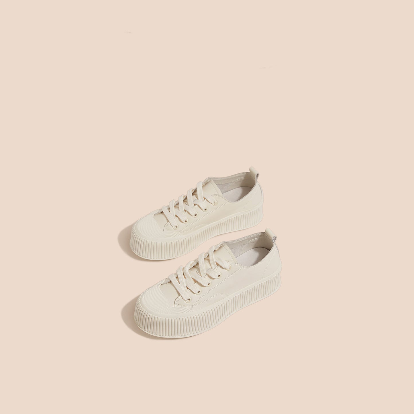 Victor – Casual Witte Vegan Leren Sneakers