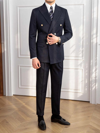 Stanley – Dubbel Geplooid Slim Fit Pak