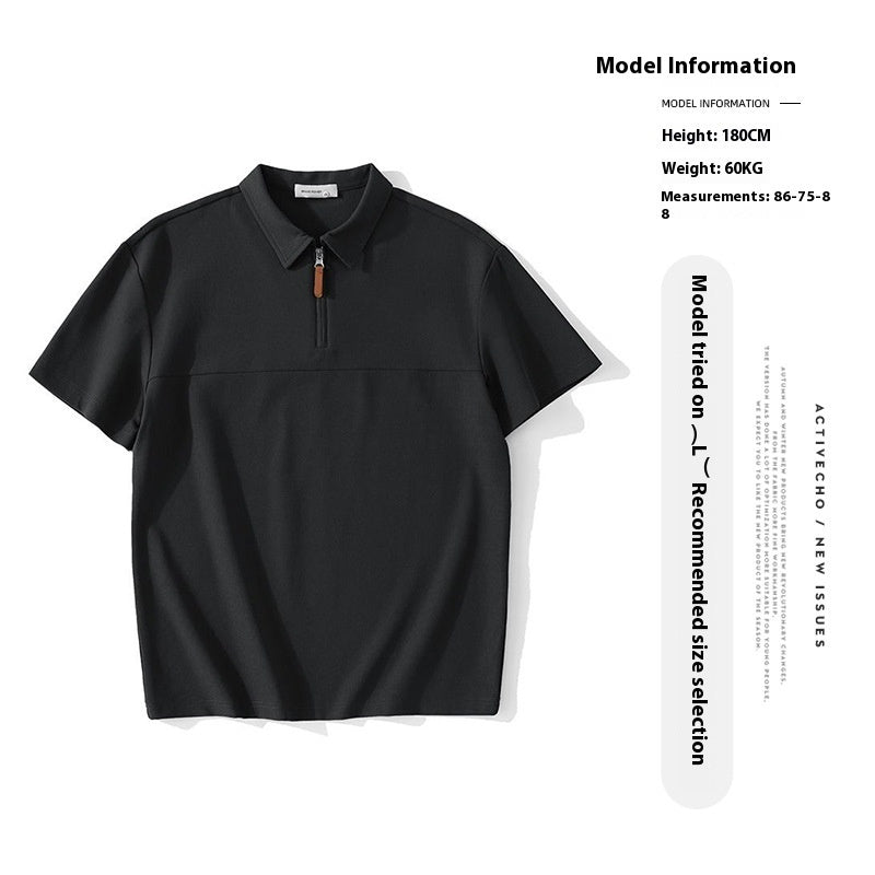 Danny – Mesh Wafel Poloshirt met Kraag