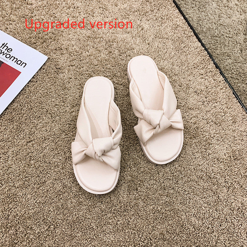 Kathleen – Eenvoudige Zwarte Lage Hakken Zomerslippers met Zachte Zool