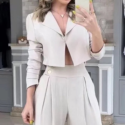 Mandy – Losse Broek en Top Tweedelige Set voor de Herfst