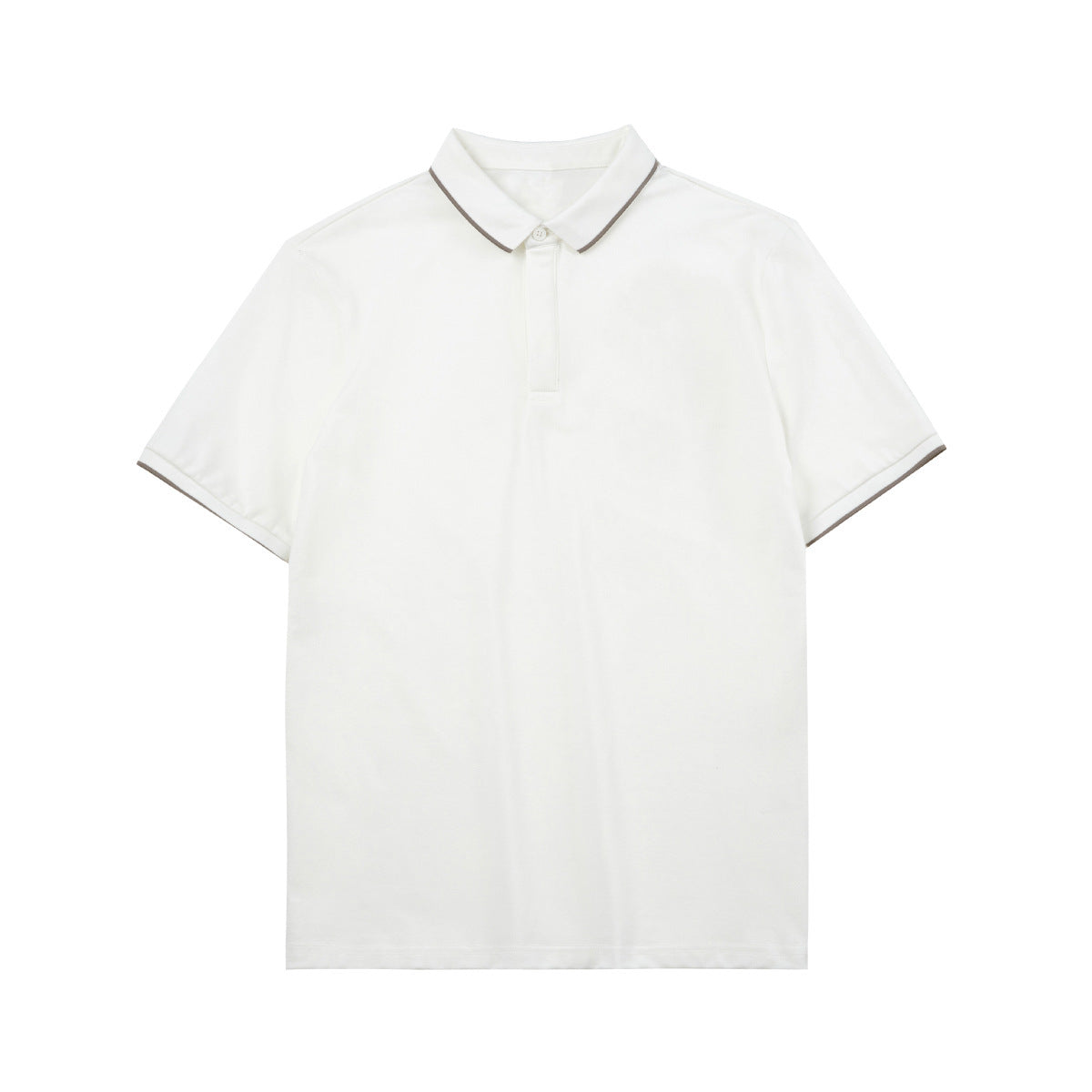 Kenneth – Gestreepte Polo met Contrasterende Kleur Kraag