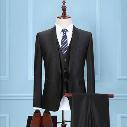 Brendan – Drie-delig Koreaans Slim Fit Pak voor Heren