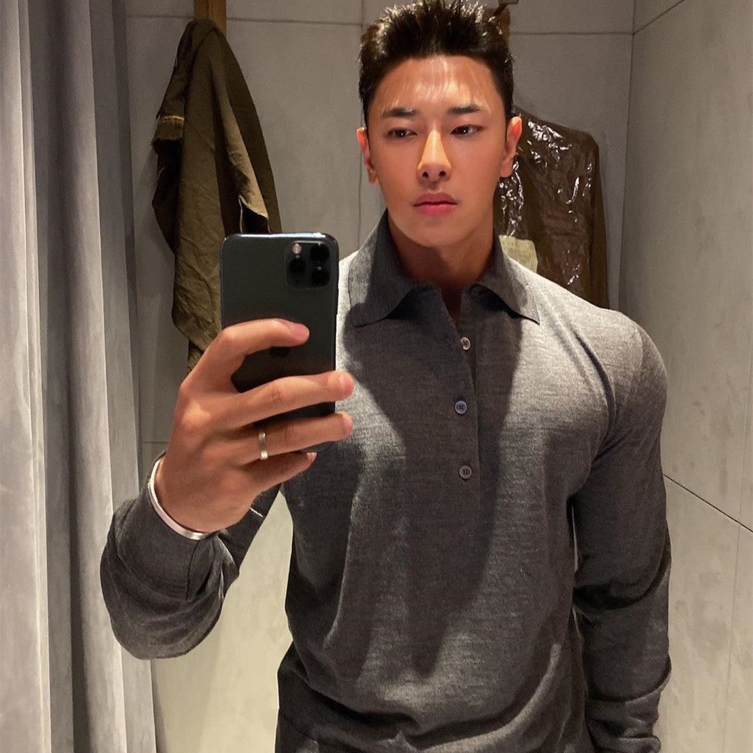 Kevin – Slimfit Lange Mouwen Katoenen Poloshirt