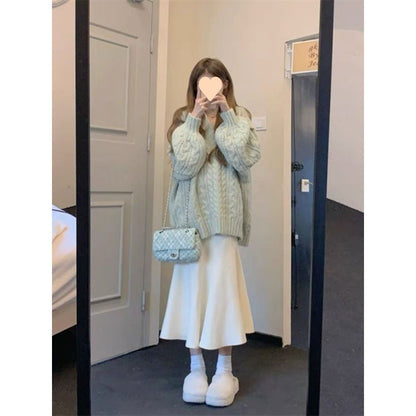 Women's Fashion Personalized Milk Fishtail Skirt