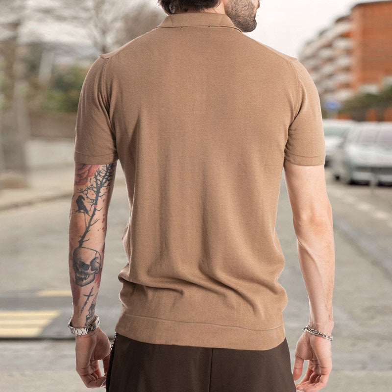 Sean – Korte Mouw Polo met Kraag voor Heren