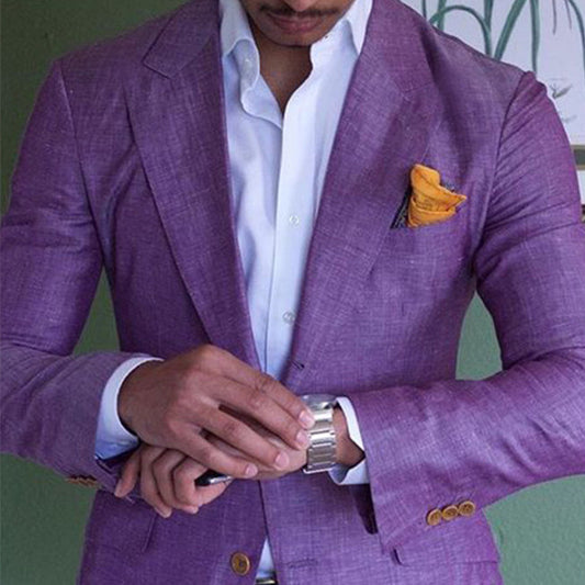 Roger – Geruite Blazer met Twee Knopen