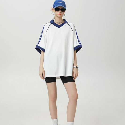 Mandy – Losvallende Casual Top met Halve Mouwen