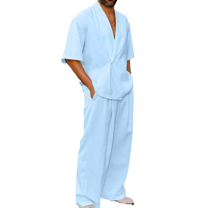 Nathan – Casual Polo Kraag Pak voor Heren